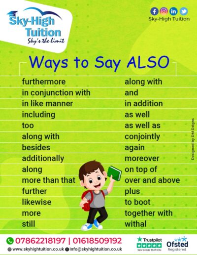 Other Ways to Say for Example Synonyms Antonyms - StudyPK